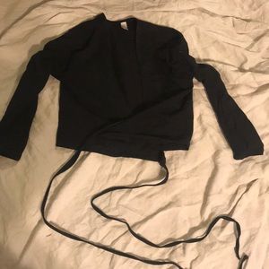 American Apparel wrap crop top